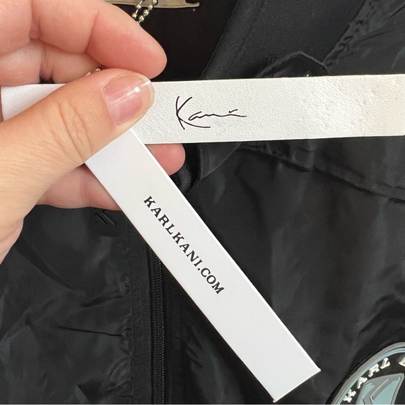 Karl Kani Sport NWT Black 1/2 Zip Pullover Windbreaker Jacket Men’s Large - Picture 4 of 7